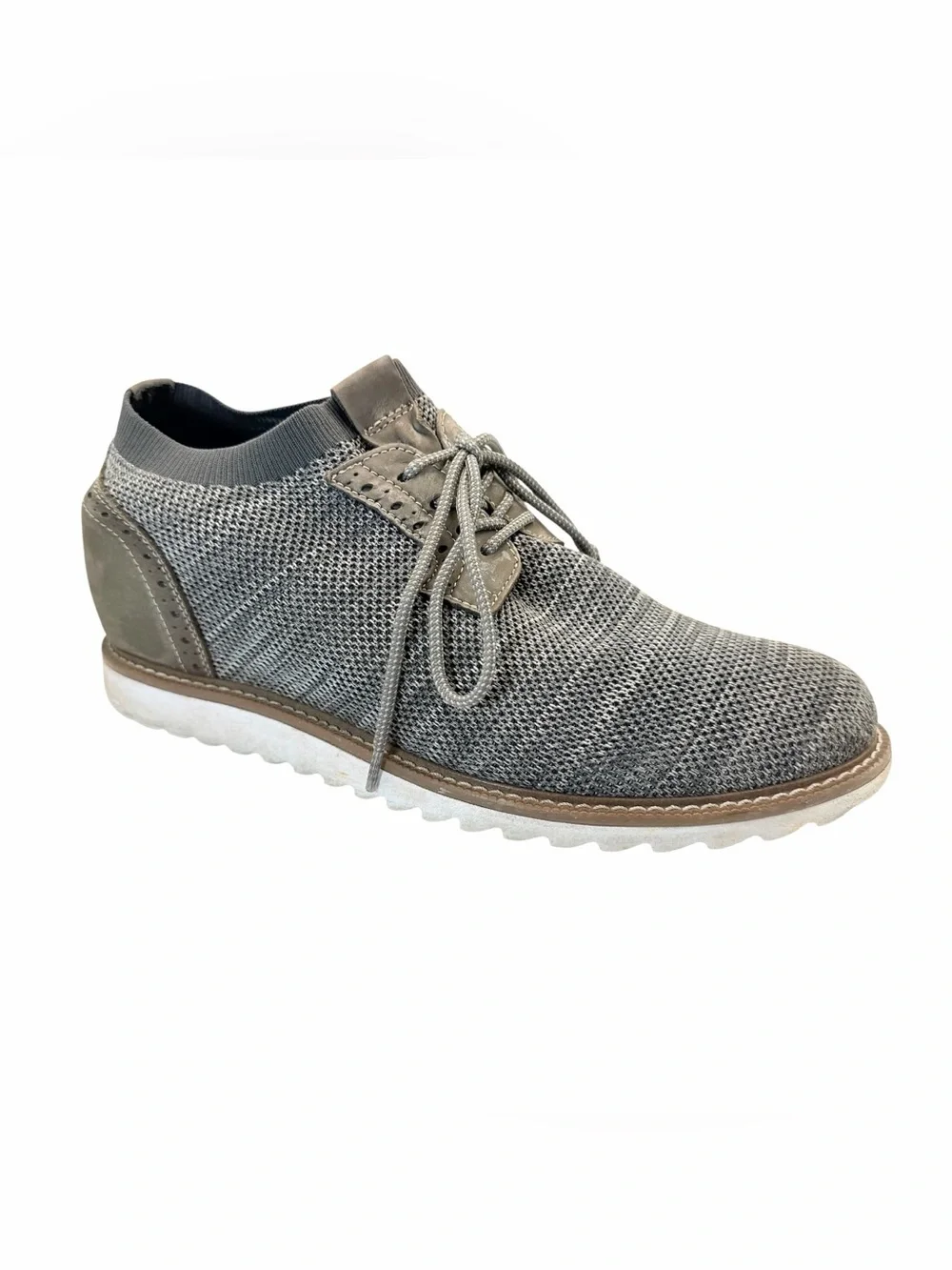 CALTO Gray Knit Elevator Shoes | Men’s Size 8.5 | Height Increase Sneakers